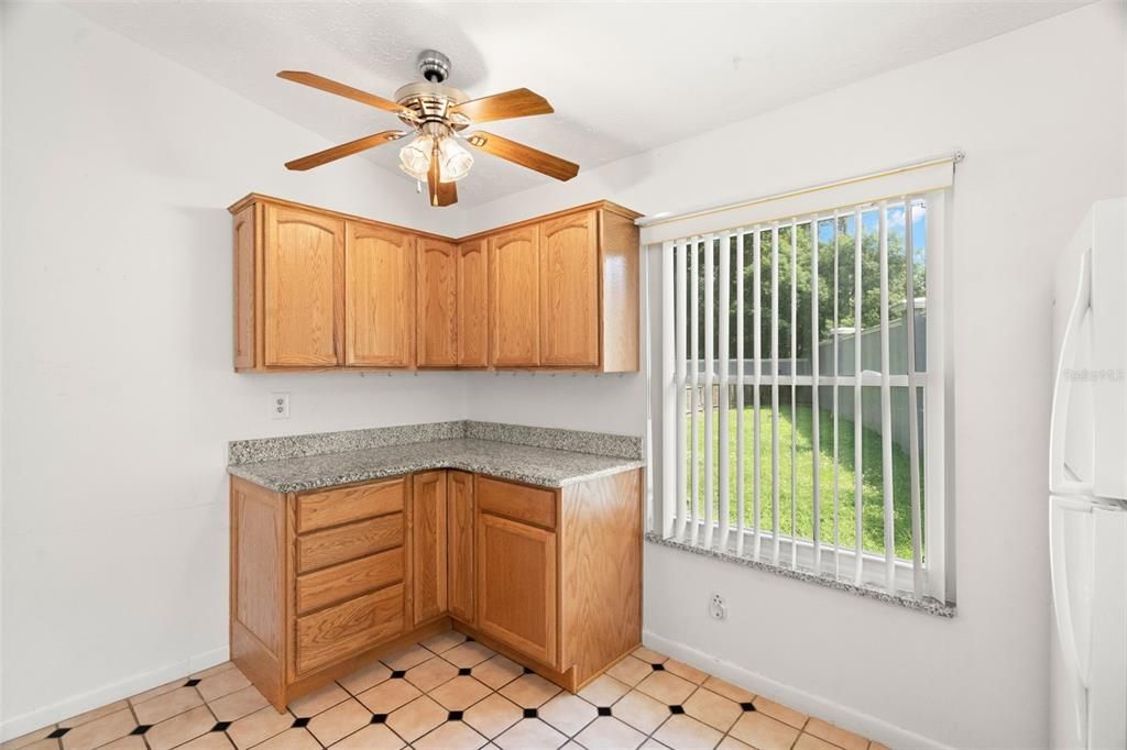 Additional cabinetry & counter space