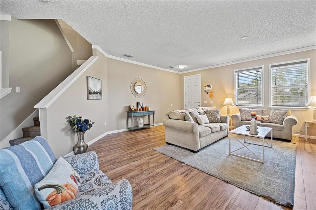 Living Room facing front Entry