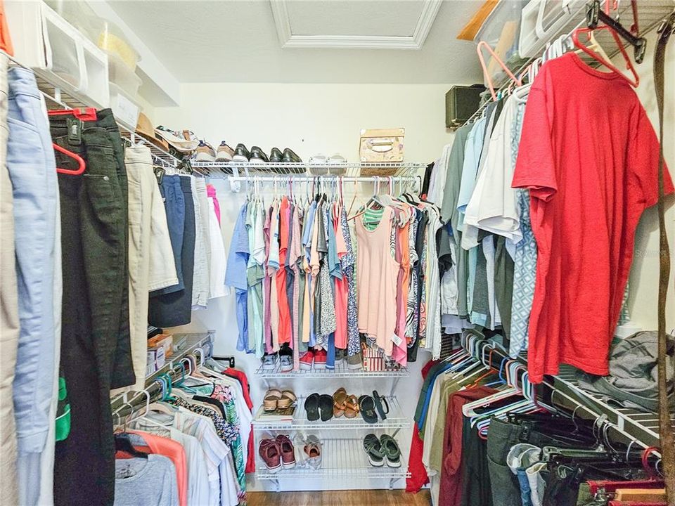 Walk-in closet.