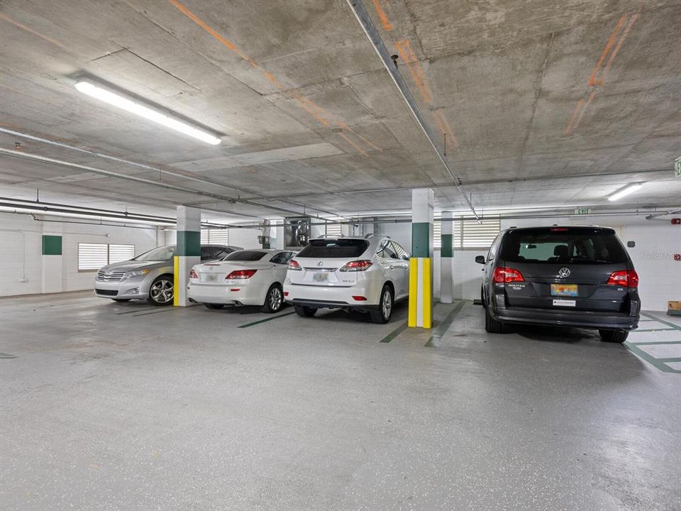 Side by side parking with Electric charging plug