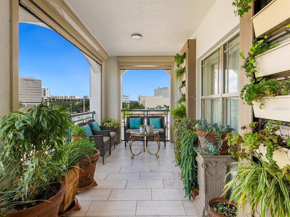 Living wall on main deck