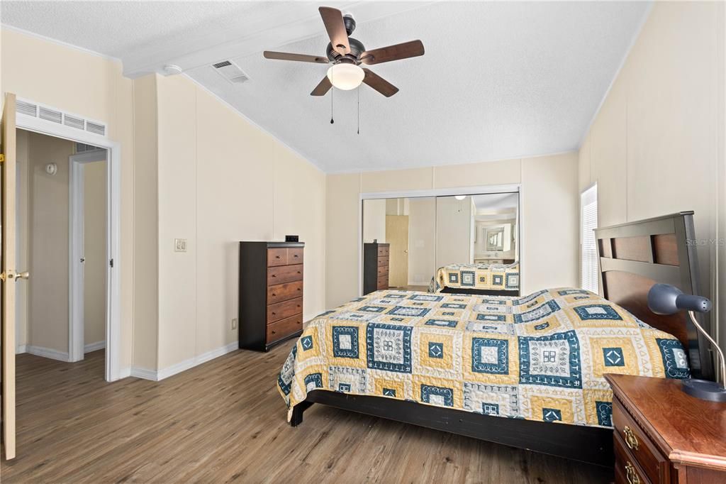 Spacious master bedroom