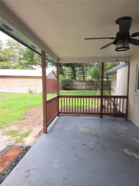 Covered Rear Porch