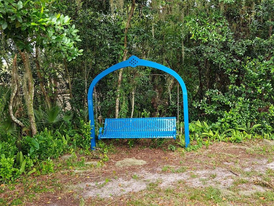 Swing Bench next to Playground