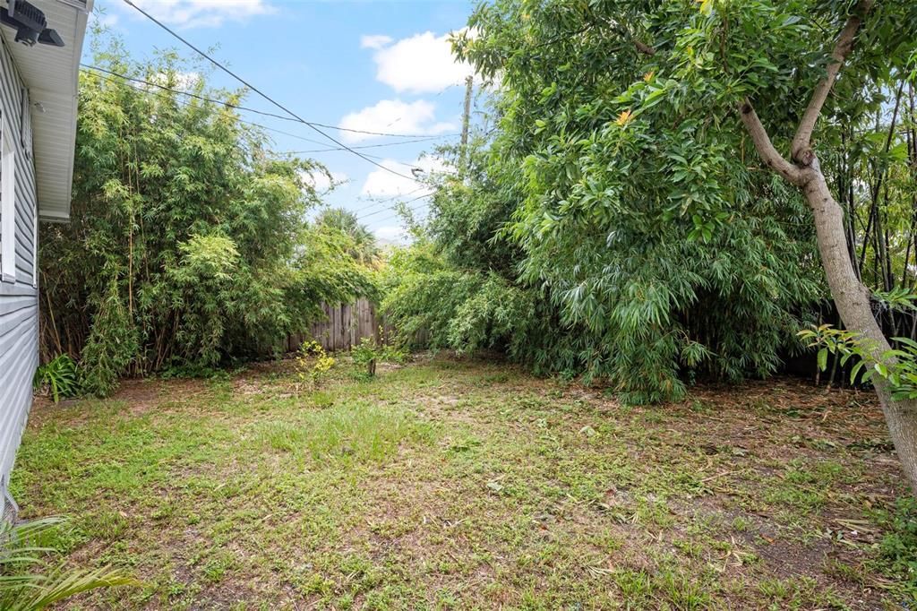 Fully Fenced Backyard