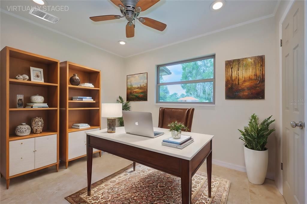 Bedroom 3 Virtually staged as office