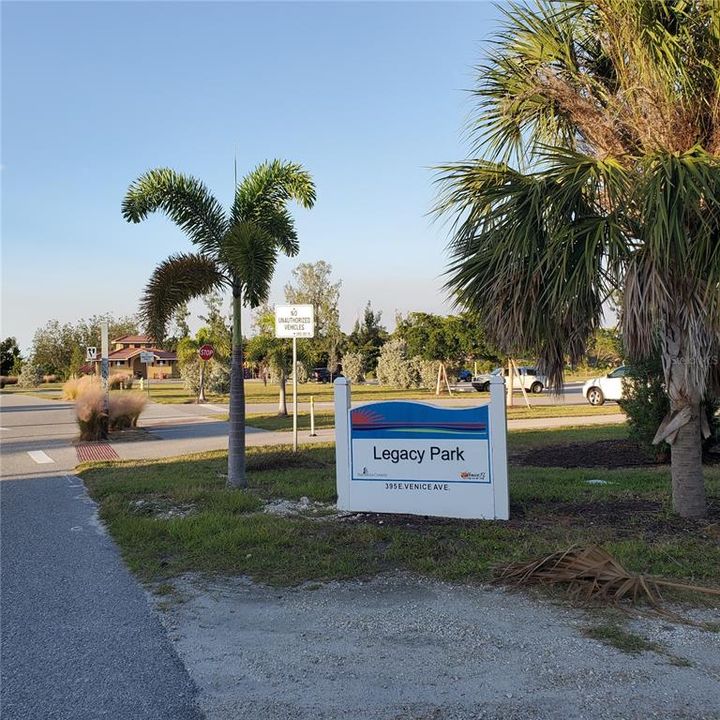 bike trail goes to Sarasota.  There is a kayak launch, boat launch, transportation center, playground, and more.