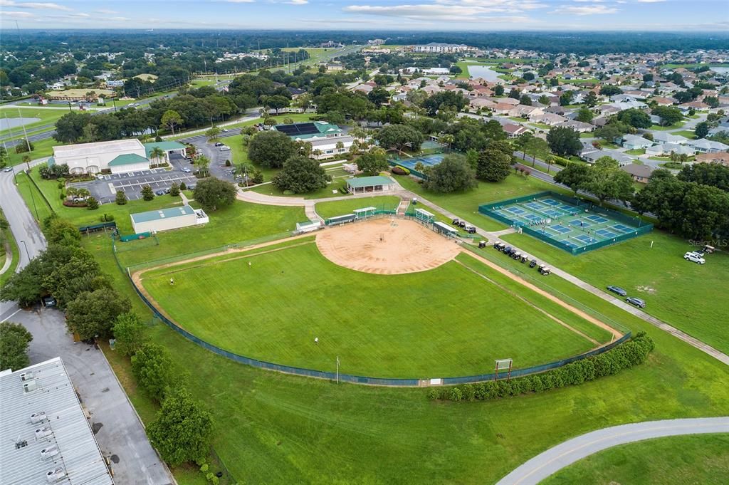 Aerial of Fields/Courses