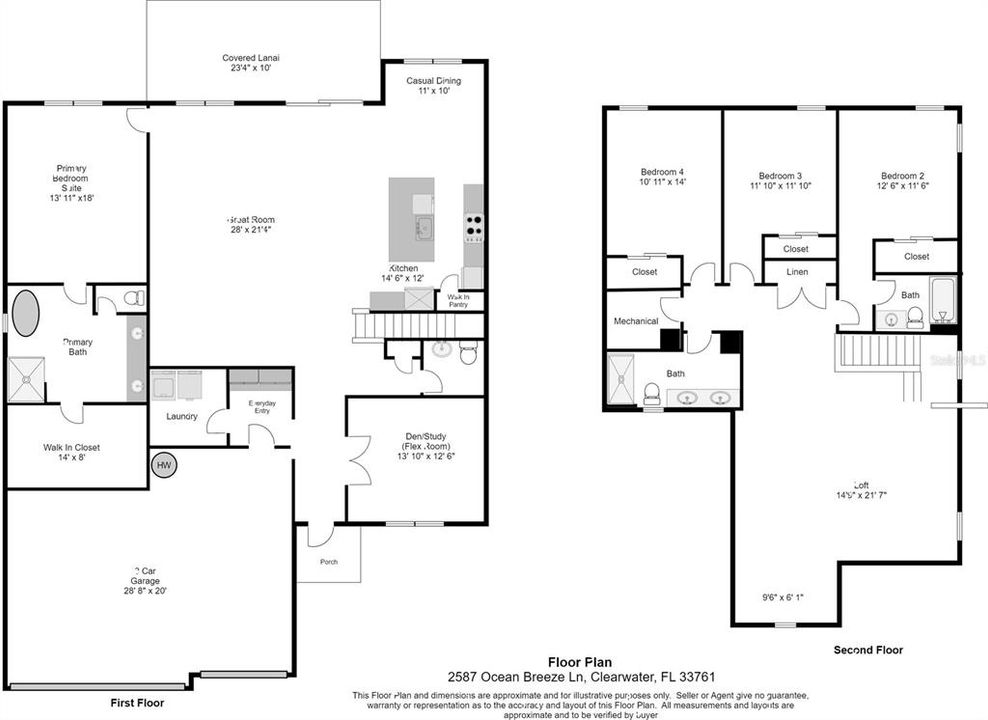 Floor Plan 2587 Ocean Breeze Ln, Clearwater, FL