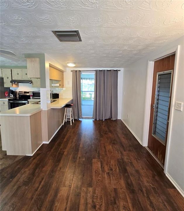 Bonus room with LVP flooring Garage to the Right