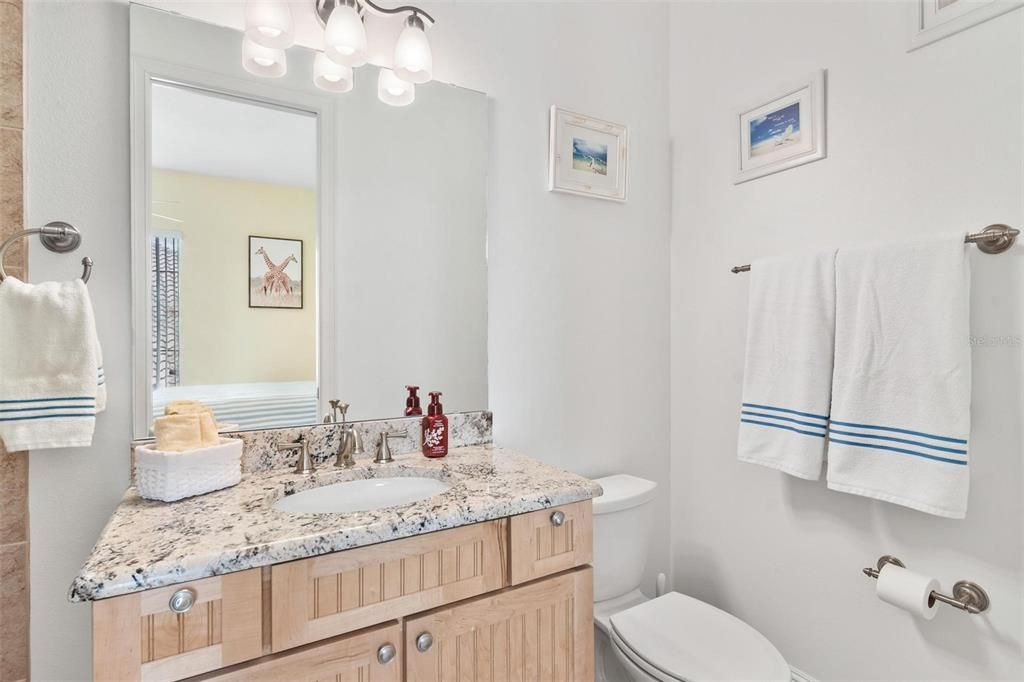 Upstairs Guest Bathroom with Single Vanity