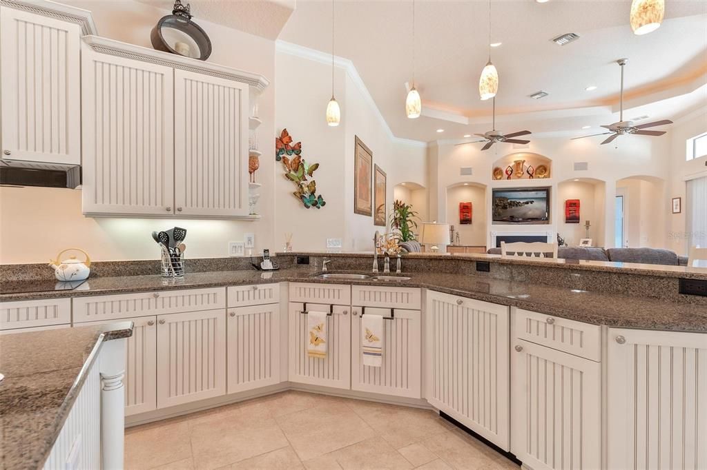 Kitchen with Granite Countertops