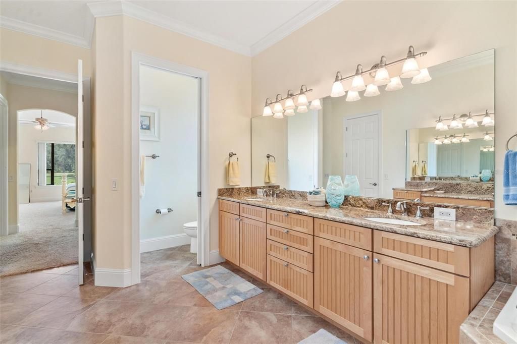 Primary Bathroom with a Private Water Closet