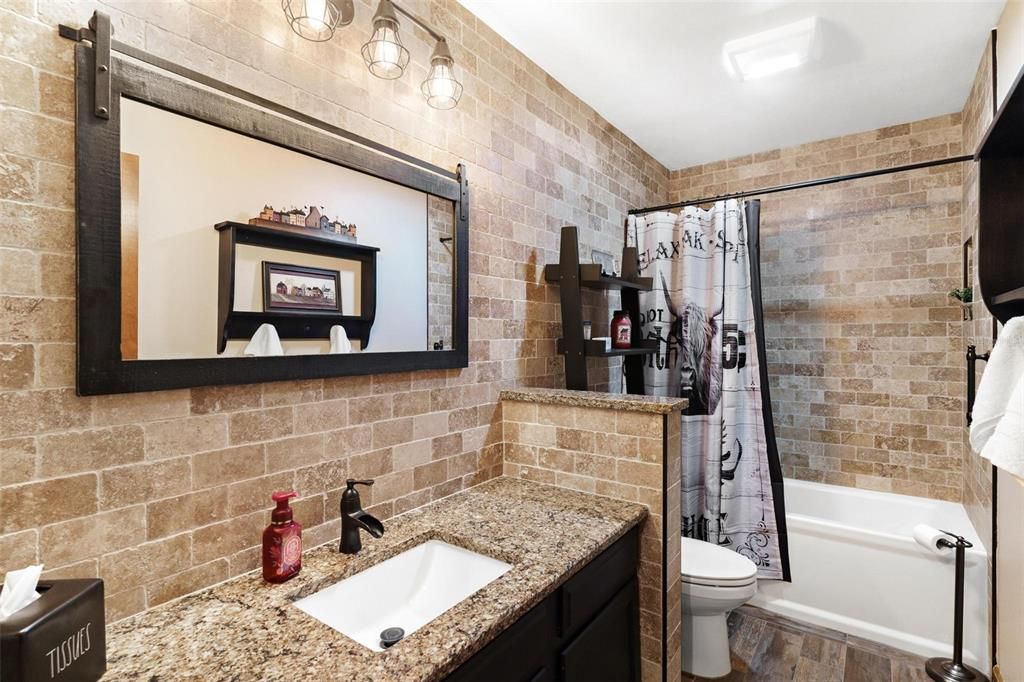 Guest Bathroom with Tub and Shower Combo