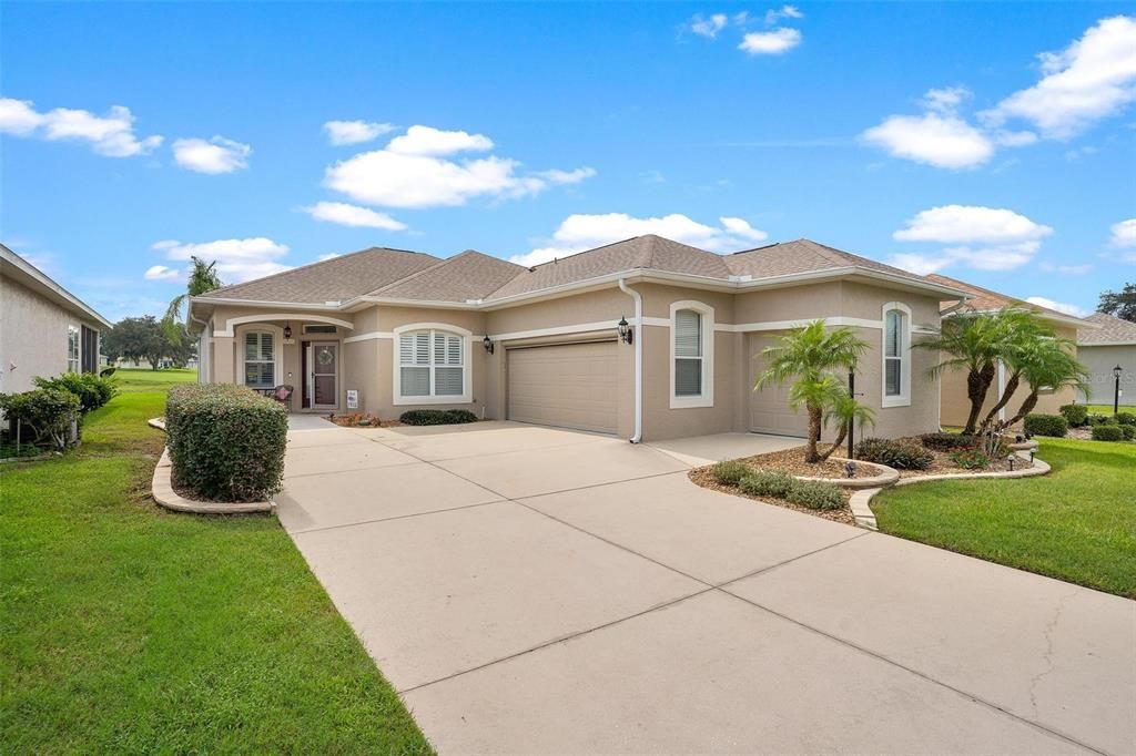 Two Car Garage plus Golf Cart Garage