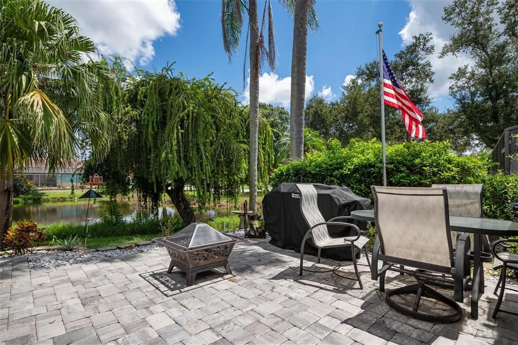 Uncovered Paved Patio