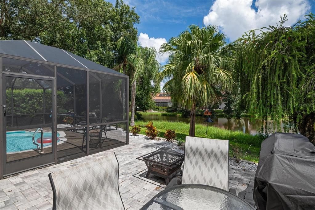 Uncovered Paved Patio