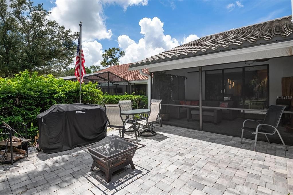 Uncovered Paved Patio