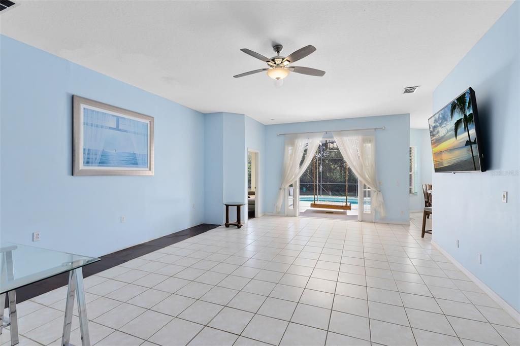 Straight View of the Pool from the moment you step into the house!