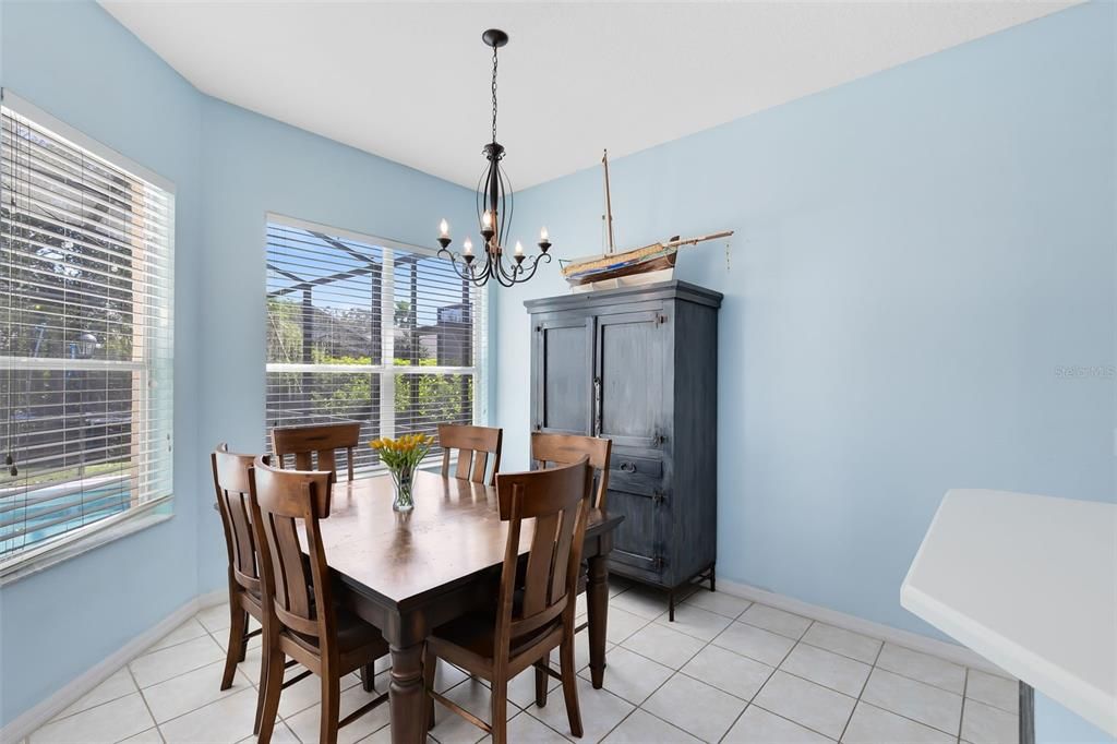 Great Dining Room space overlooking the pool!