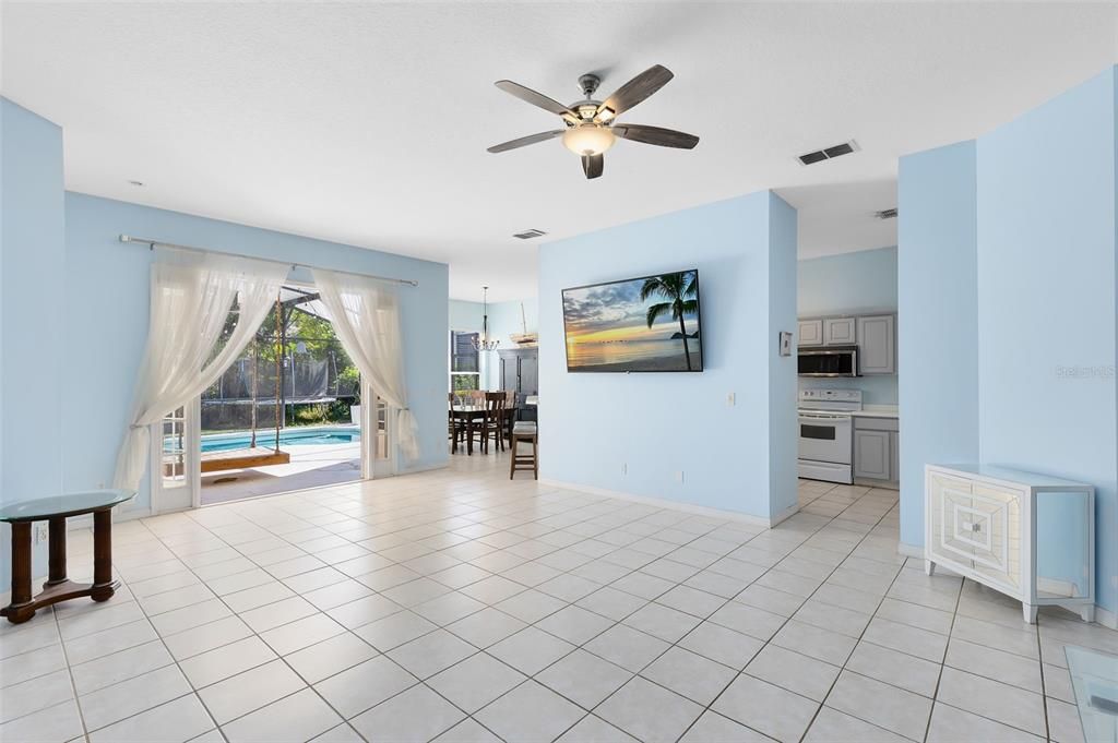 Kitchen and right off the Family Room