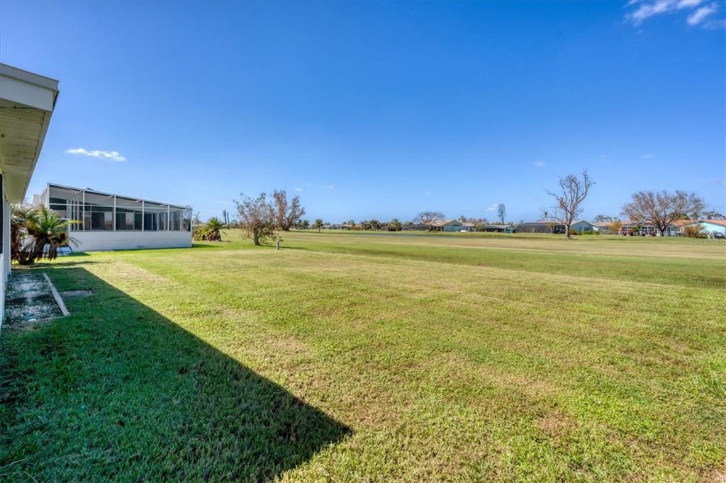 The back yard offers plenty of room for the addition of a pool if desired.