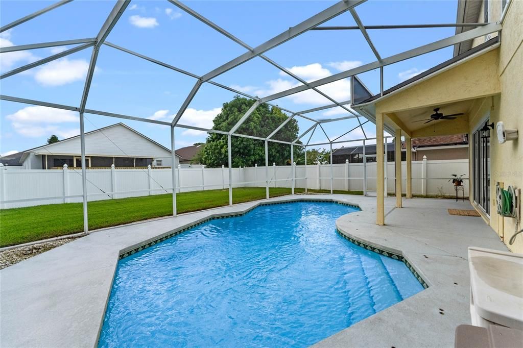 Screened in Solar Heated Pool