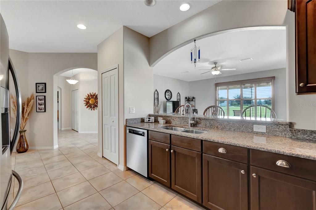 Kitchen looking towards the foyer