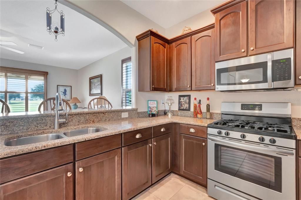 Kitchen opens onto greatroom for great entertaining