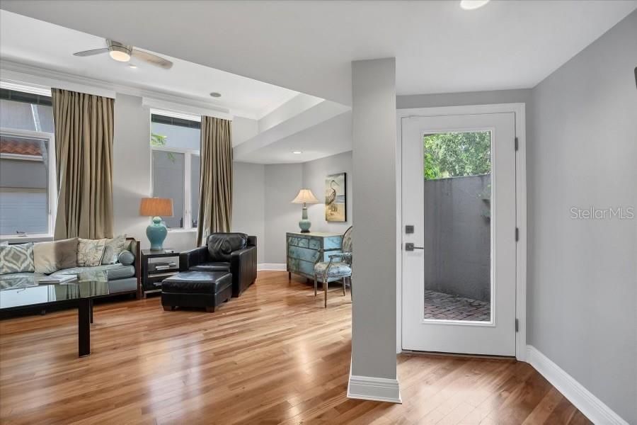 Living Room with view to front door