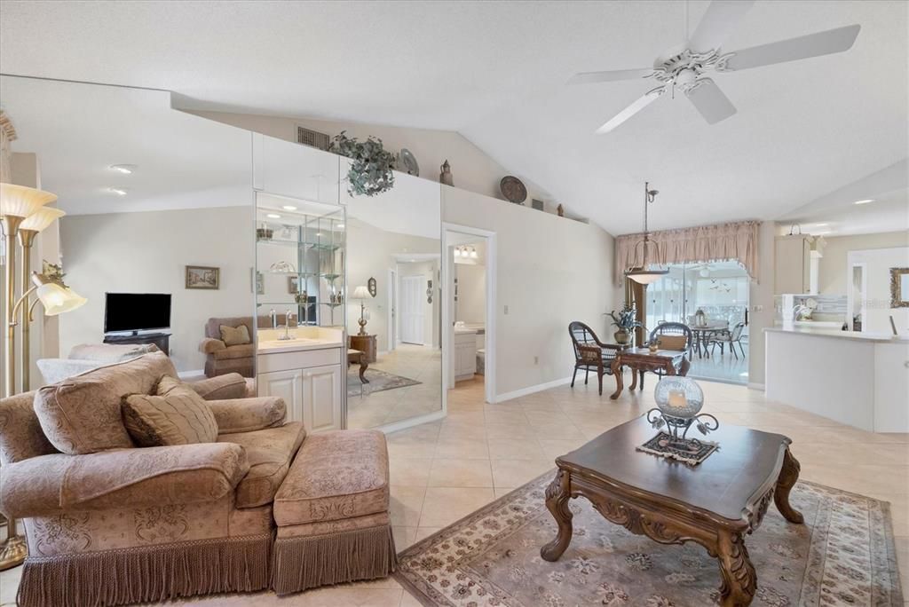 Family Room View of Kitchen