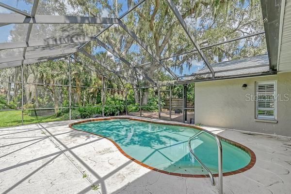 Pristine screened-in pool