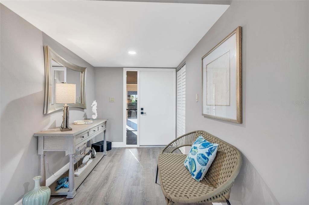 Foyer with large Storage Closet