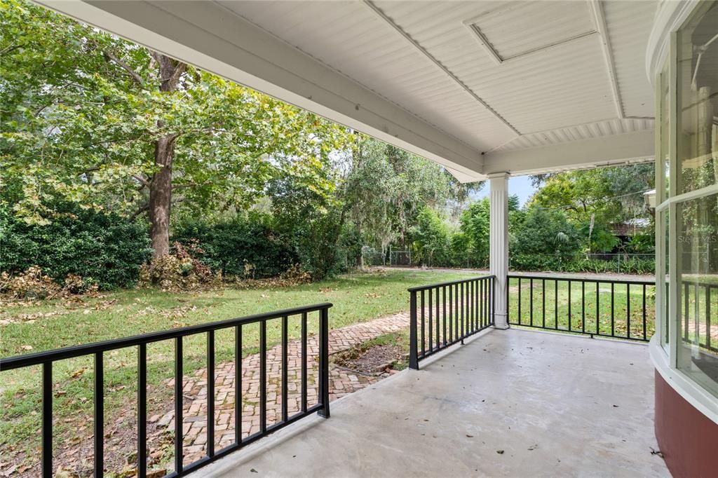 Large covered front porch