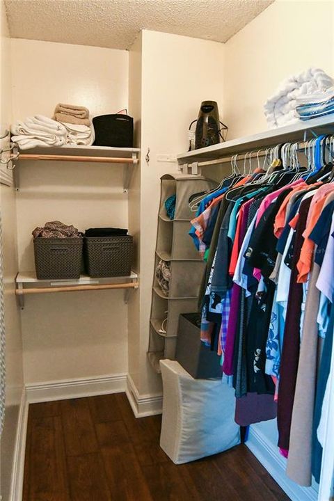 Master walk-in closet