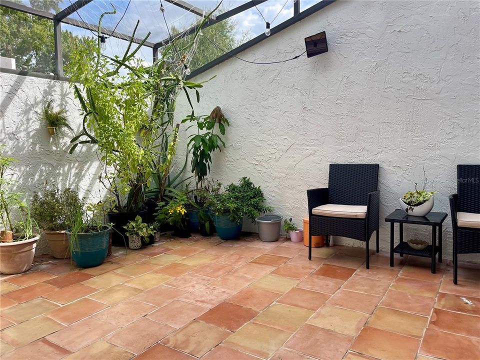 patio with seating area