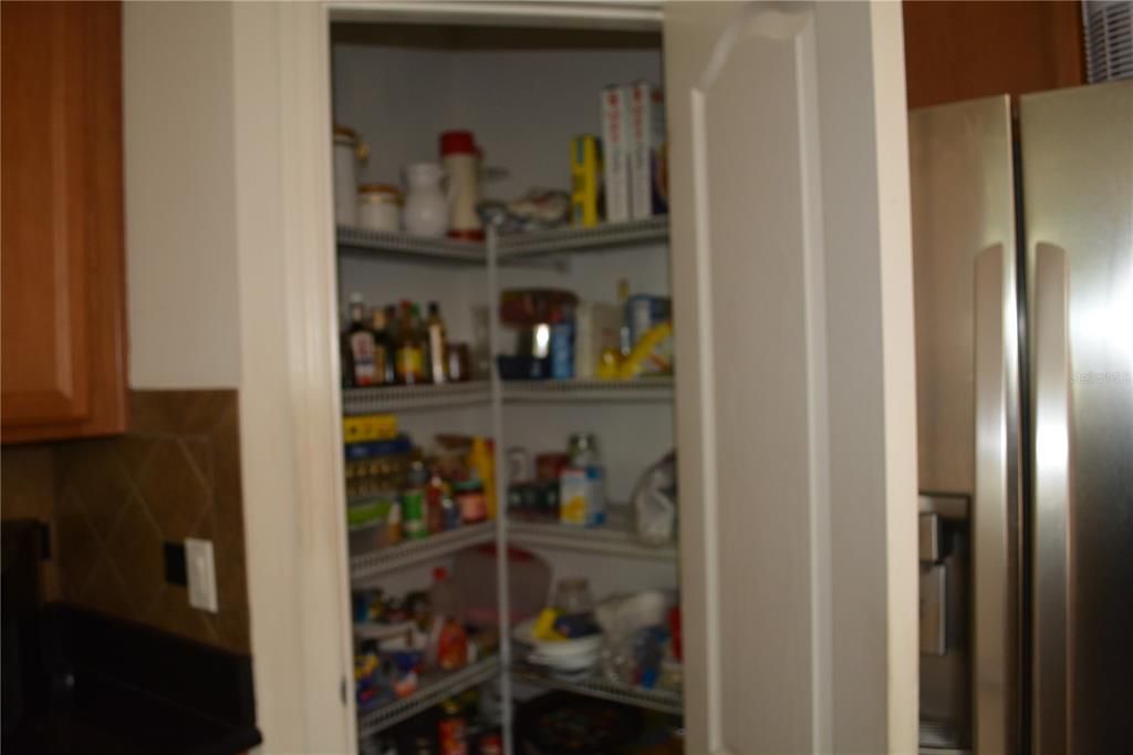 Large pantry in the kitchen