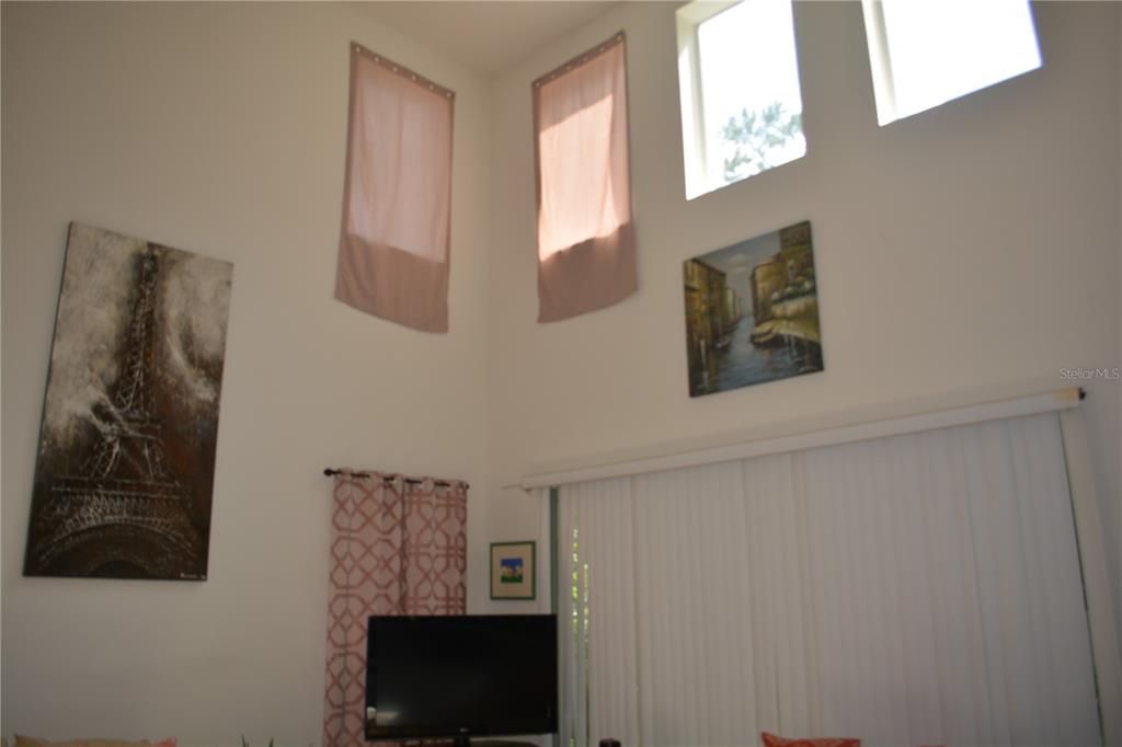 Tall ceilings with beautiful windows