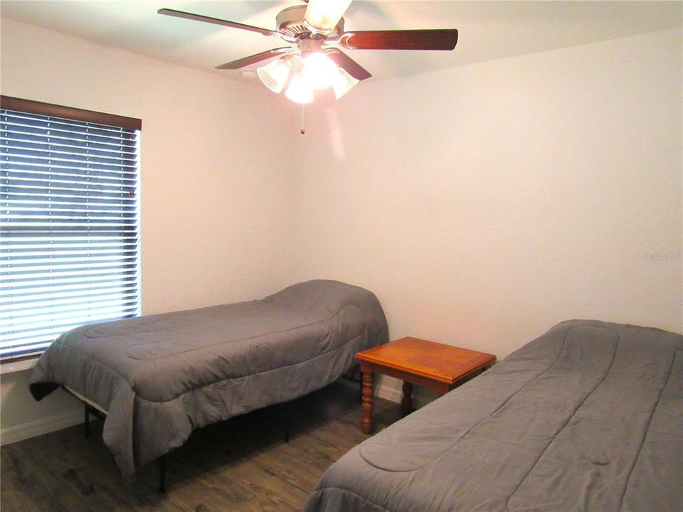 Spacious Guest BR #3 w/ Porcelain Tile Floor & Large Viewing Window.