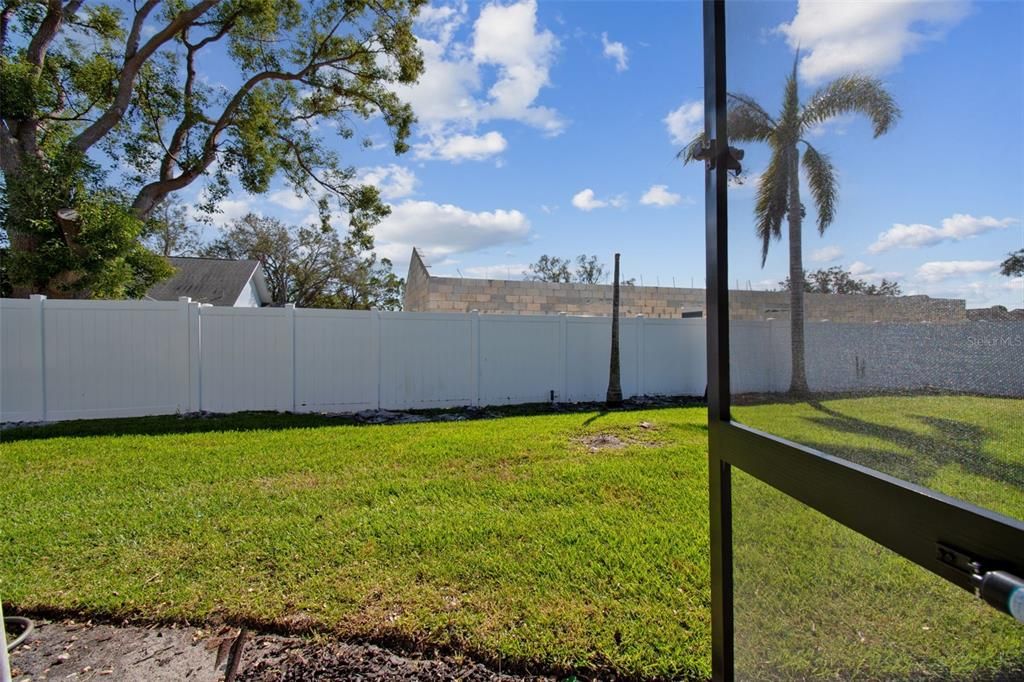 Nice size lot, fully fenced.