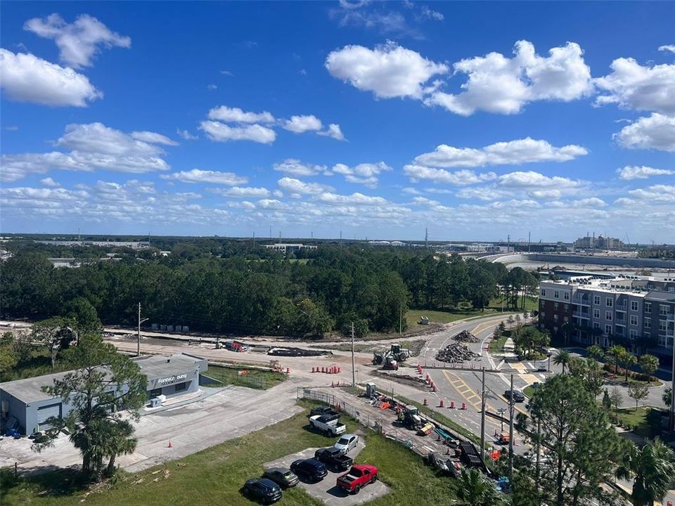 View from Hallway window/ Construction for easy access and better traffic flow.