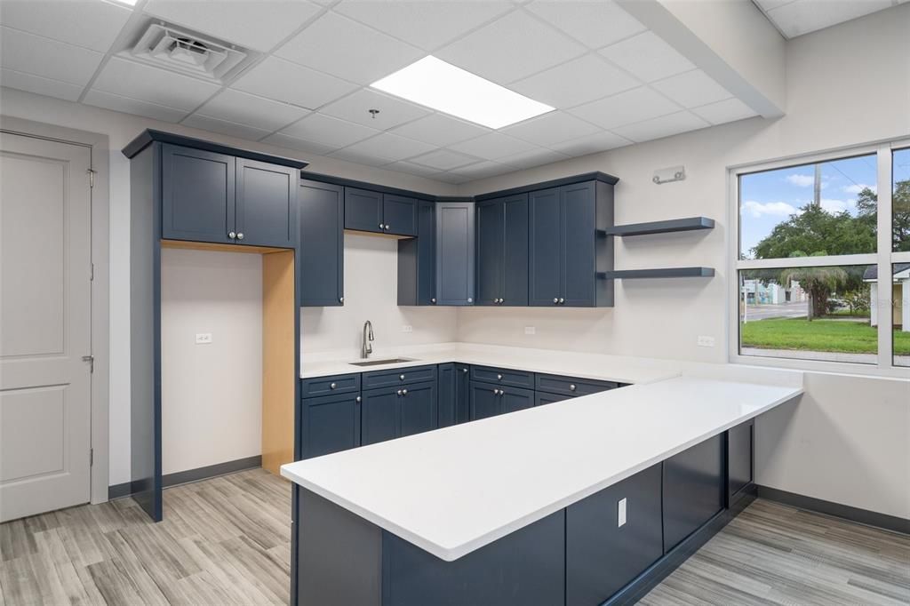 Wellness center kitchen area