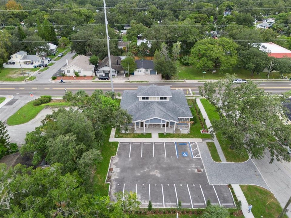 Areal view 3 -  Building and 16 parking spaces