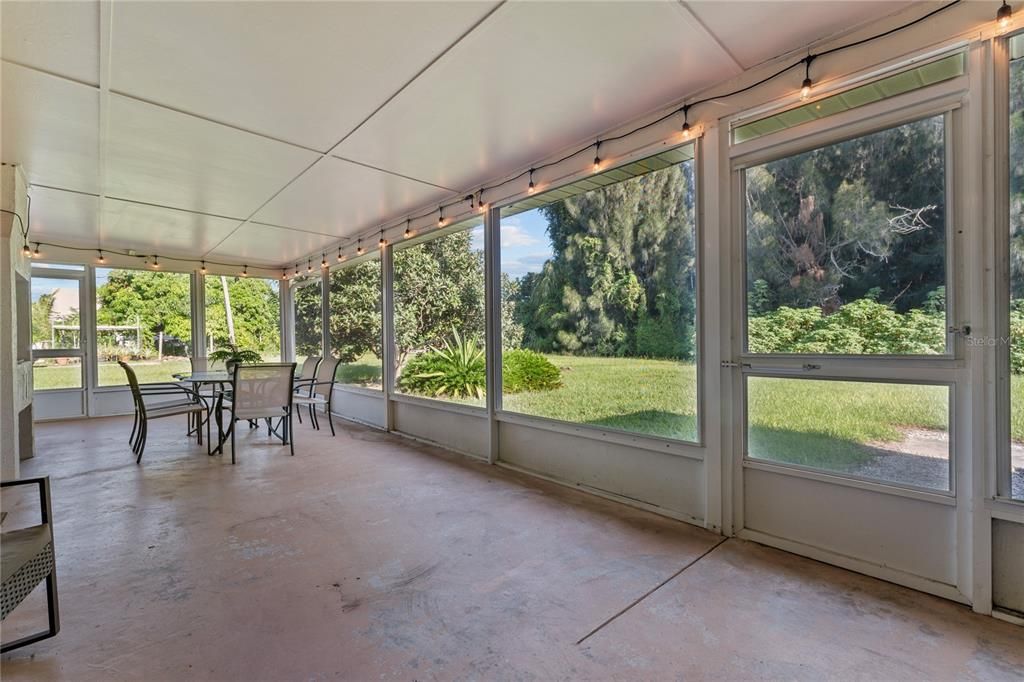 Screened enclosed patio