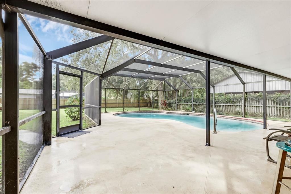 Screened pool and deck