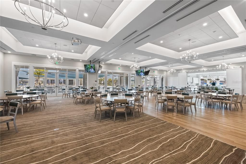 Large event space inside the Driftwood Club