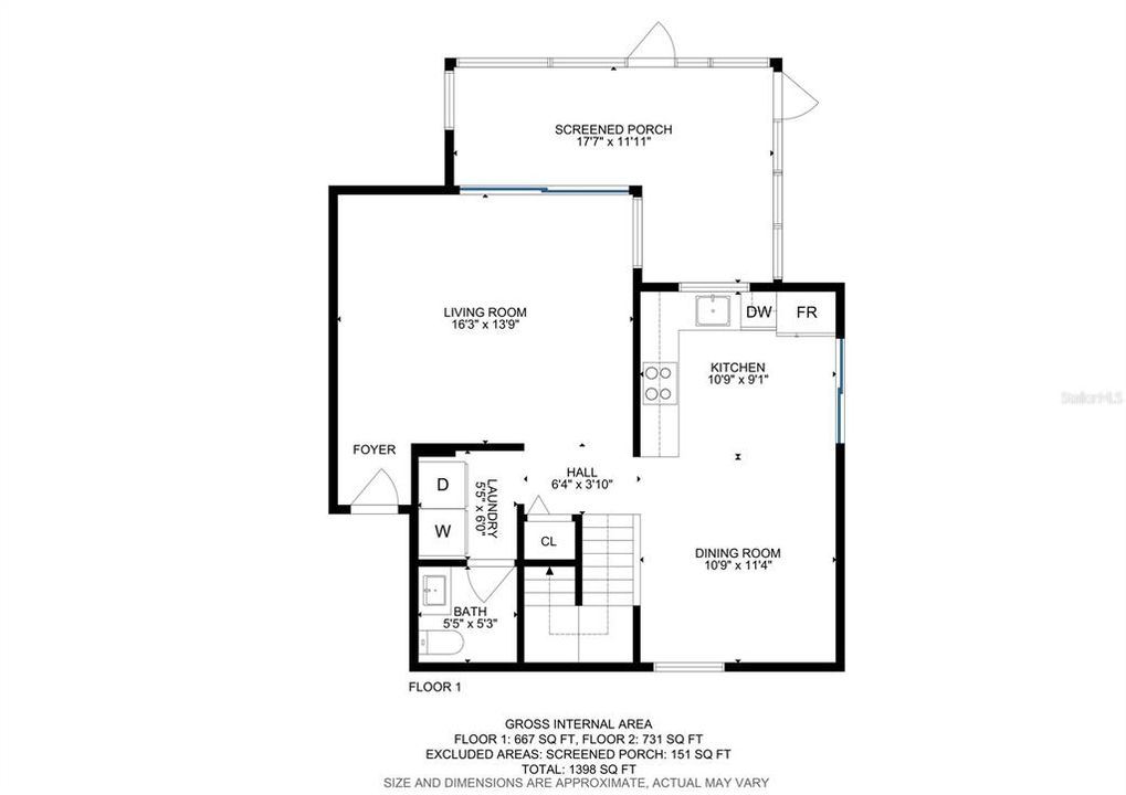 待售: $459,999 (3 贝兹, 2 浴室, 1393 平方英尺)