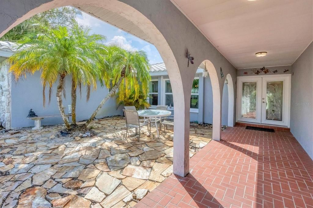 Front patio and entrance