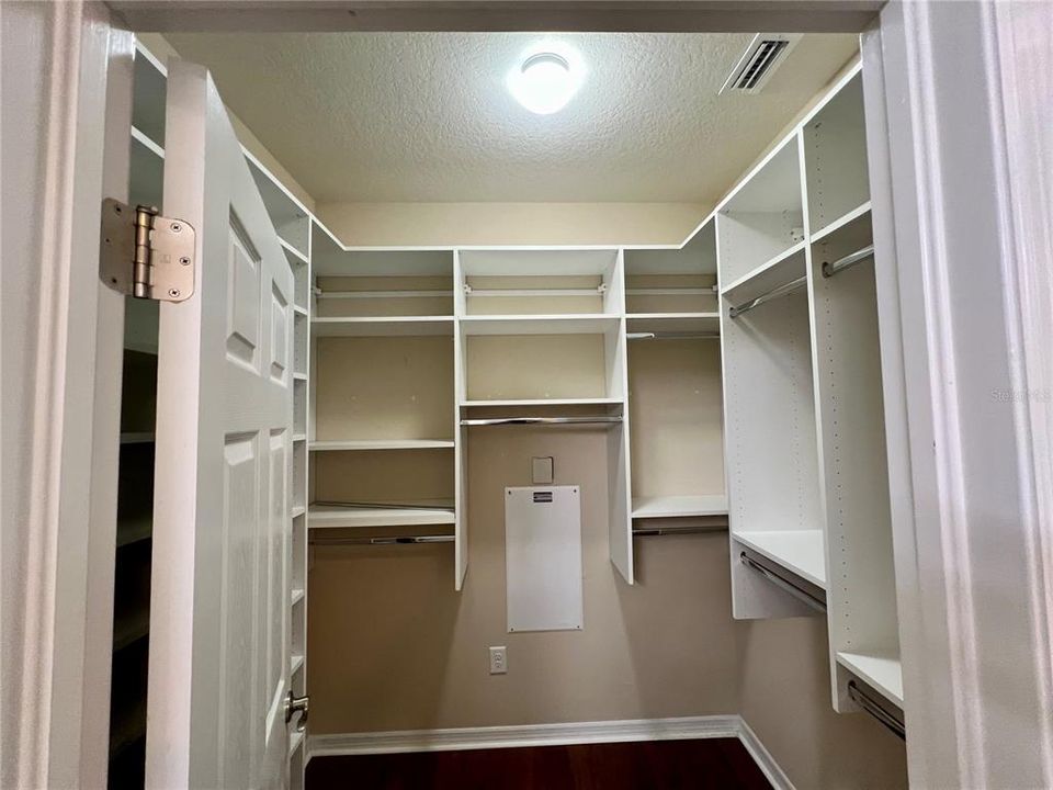 Large custom designed walk in closet master