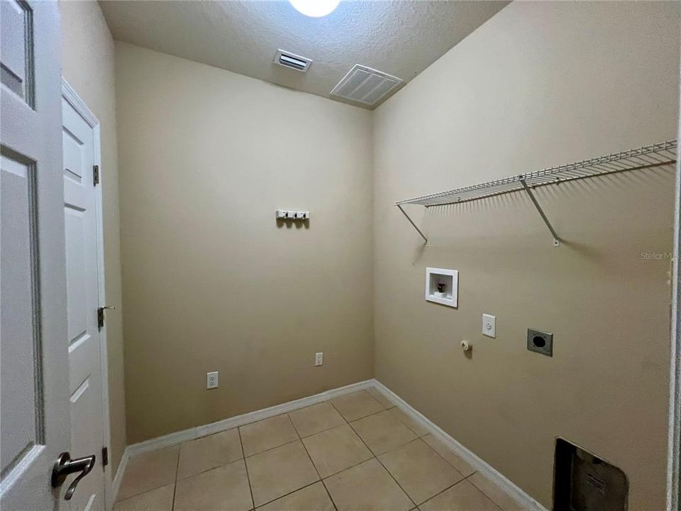 Oversized inside laundry room